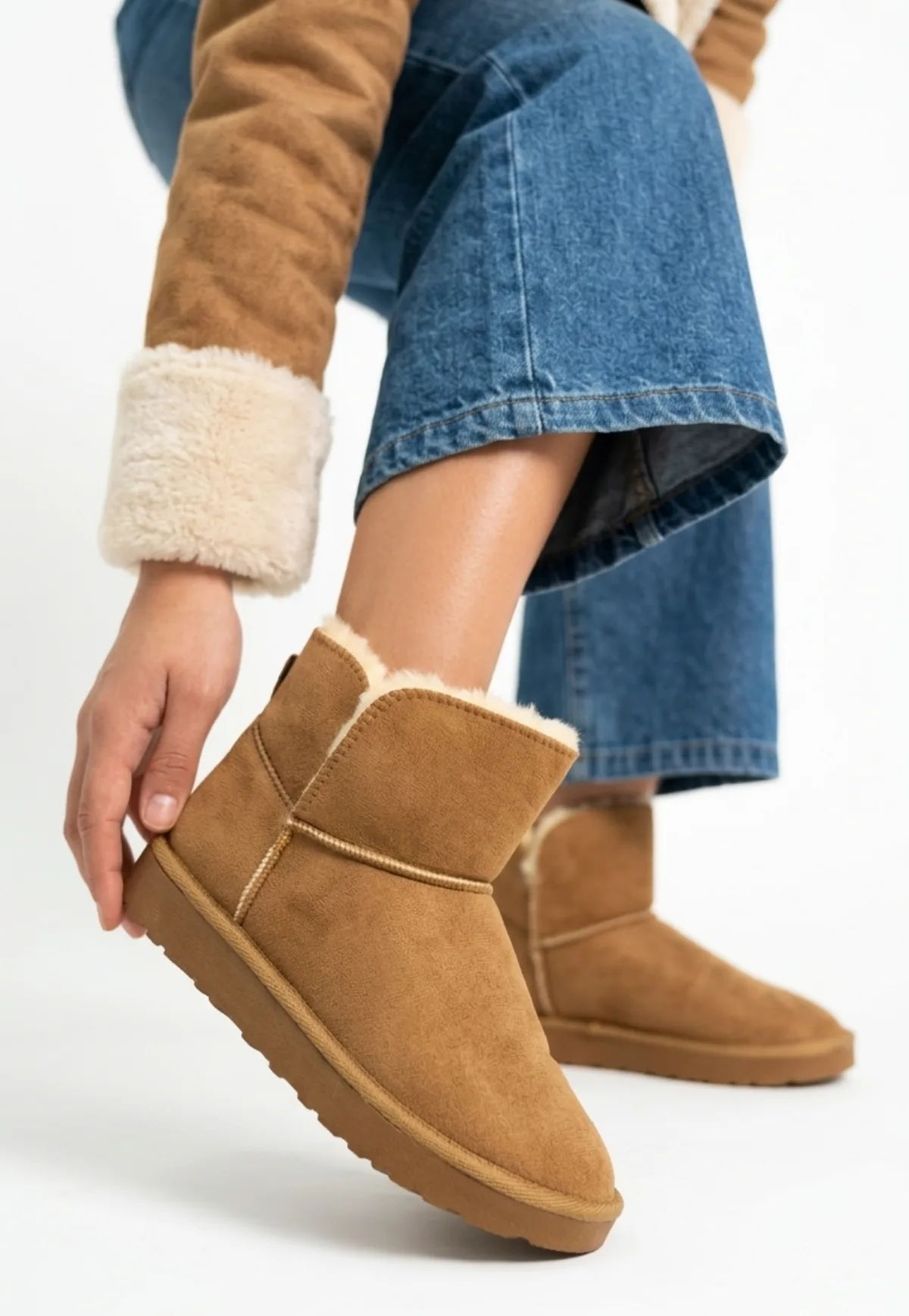 Fopo Taba Süet Kürklü Bot