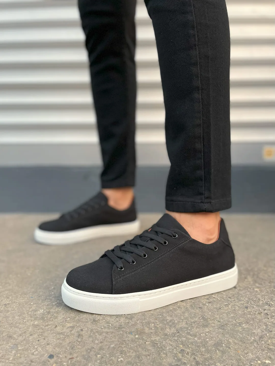 Joy Man Mode Bağcıklı Süet Erkek Günlük Sneaker Ayakkabı Siyah