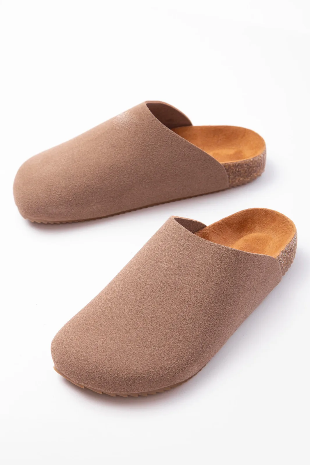 JY0556 Ravn Hakiki Süet Deri Erkek Günlük Mantar Taban Loafer Bej